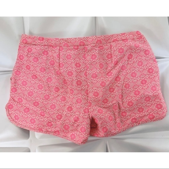 TOBI Womens Sz M Pink Cream Floral Jacquard Shorts - Picture 3 of 7